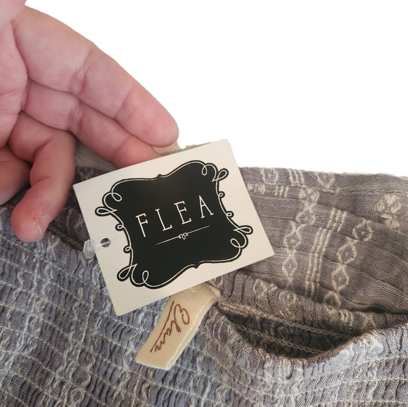 NWT Flea layered boho skirt with lace insert around bottom - Picture 3 of 4